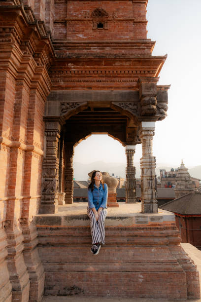 istock Inspired woman exploring Bhaktapur 1755491041