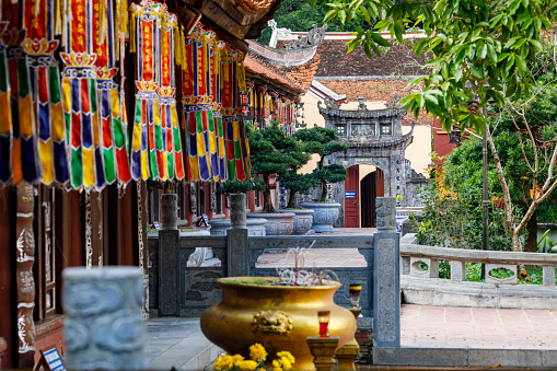 Chua Hương, Hanoi, Vietnam - November 24, 2019: The Perfume Pagoda and Temple in Vietnam
