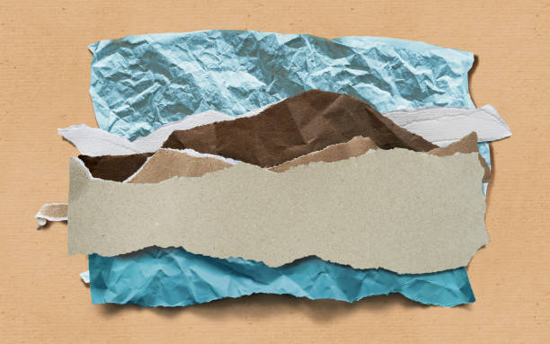 istock Paper tear effect image with mountained seascape 1755518141
