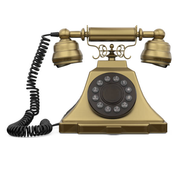 istock Vintage Telephone Isolated 1755578560