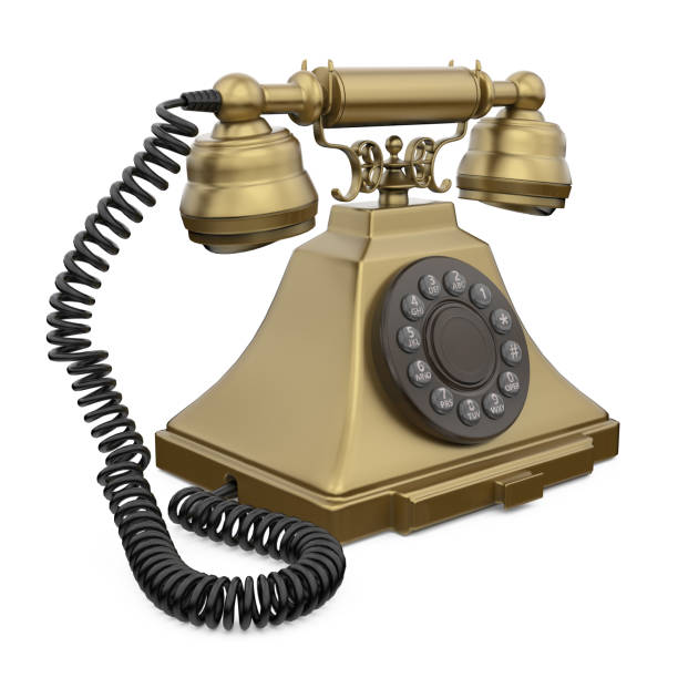 istock Vintage Telephone Isolated 1755578621