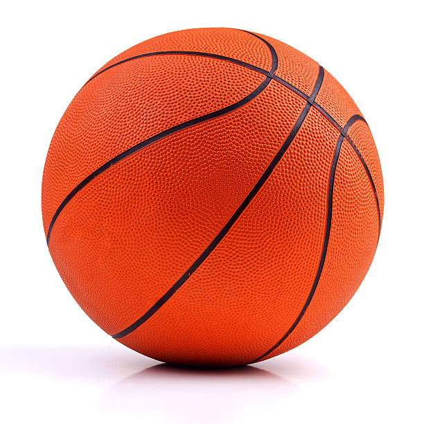 Orange basketball stock photo