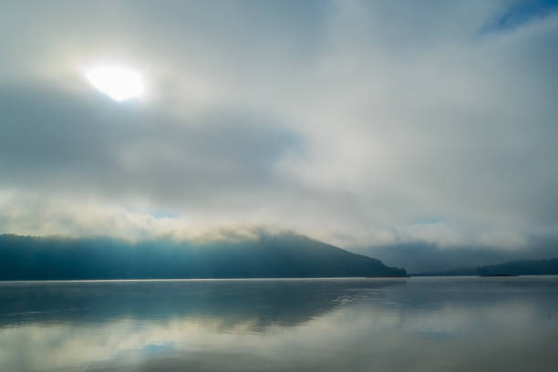 istock Morning Sun between Clouds over Lake Edersee Germany 1755599555