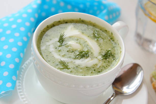istock Cold cucumber soup with dill and yogurt 175560037