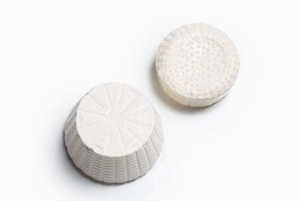 istock fresh ricotta with primosale cheese on a white background seen from above 1755610644