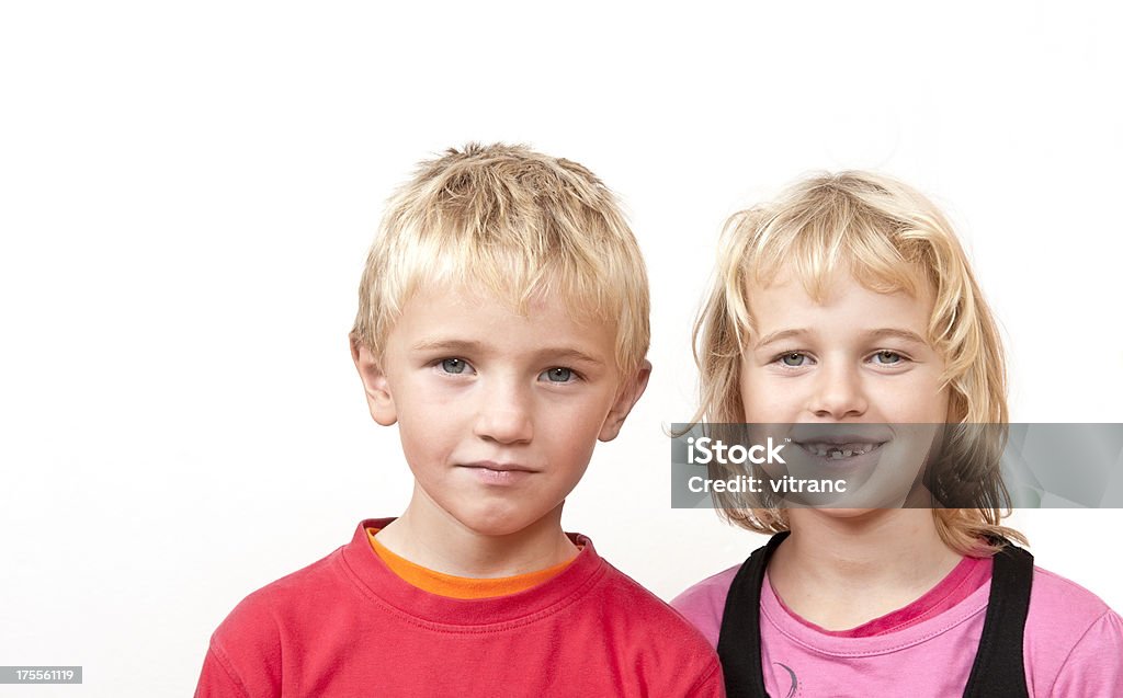 Irmão e irmã - Foto de stock de 8-9 Anos royalty-free