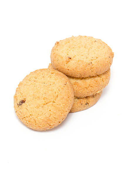 istock Stack of butter cookies isolated on white. 175561202
