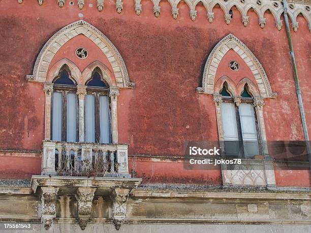Ancient Stone Balcony In Sicily Stock Photo - Download Image Now - Ancient, Architecture, Balcony