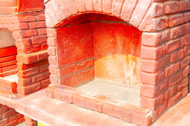 istock Traditional red brick oven 1755617001