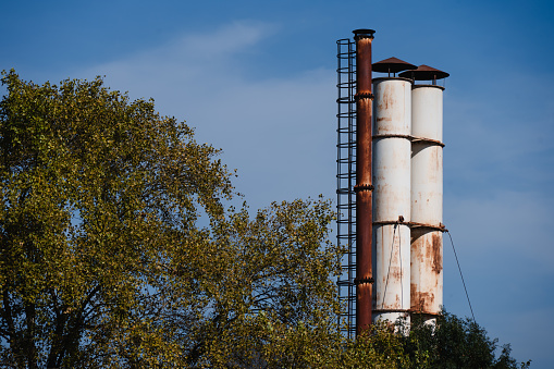 rusty chimney