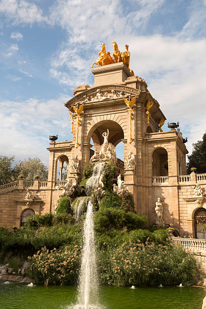 Water Pool In Ciutadella Park In Barcelona, Spain