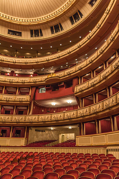 Vienna State Opera interior stock photo