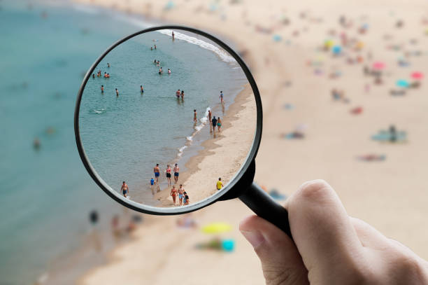 istock Focusing on a beach with people 1755630160