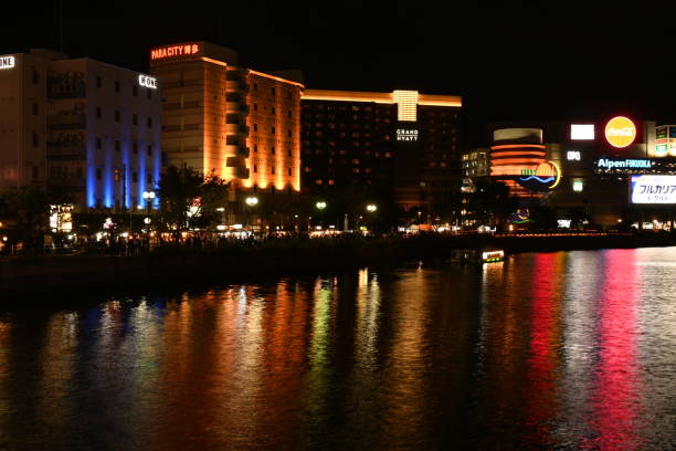 istock Fukuoka Hakata Nakasu night landscapes 1755633712