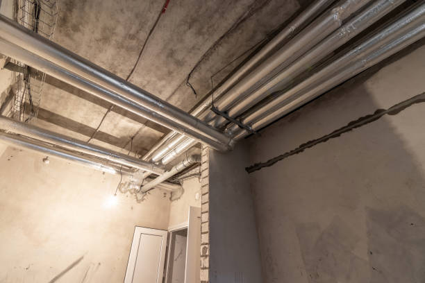 istock New production facility with ceiling-mounted communication pipes 1755643797