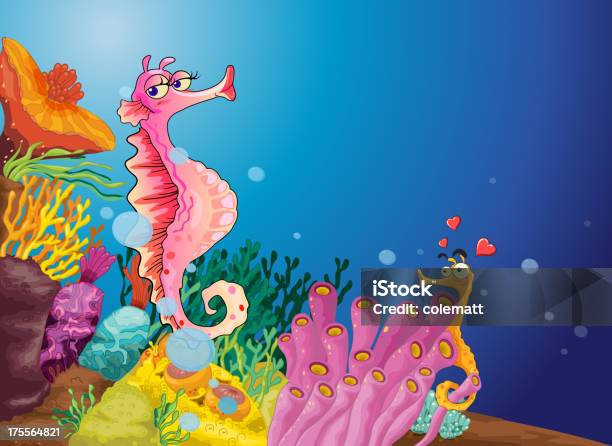 Seahorse Love Stock Illustration - Download Image Now - Sea Dragon, Adult, Animal