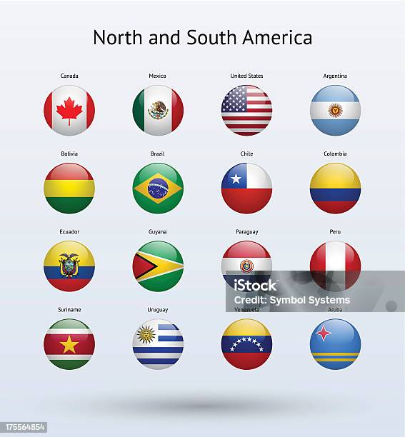 북미 및 남미 라운드 포석 컬레션 아르헨티나에 대한 스톡 벡터 아트 및 기타 이미지 - 아르헨티나, 파라과이, 기