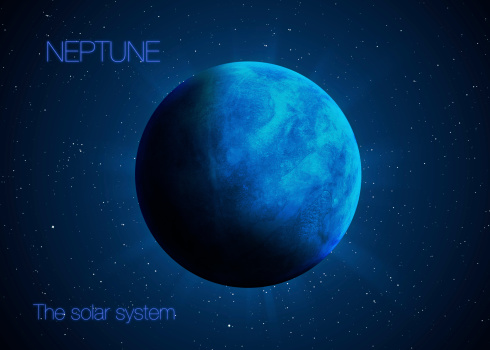 Solar System - Planet Neptune. Elements of this image furnished by NASA