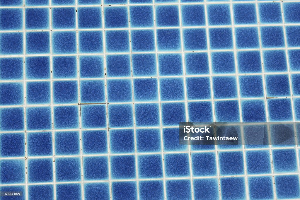 Blue mosaic tiles for background Abstract Stock Photo