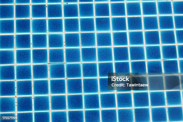 Blue Mosaic Tiles For Background Stock Photo - Download Image Now - Abstract, Architecture, Art