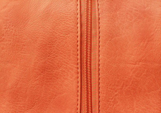 istock Imitation pink leather with zipper texture background 175571643