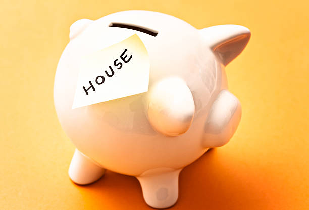istock HOUSE says label  on piggybank; definitely worth saving for! 175572349