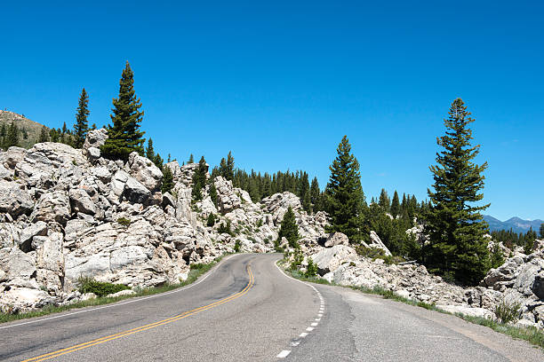 istock Curvy Mountain Road in Yellowstone National Park Wyoming 175572425