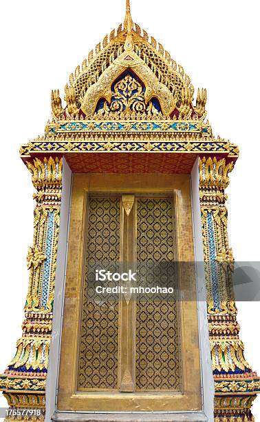 Ancient The Door In Wat Pho Temple Bangkok Thailand Stock Photo - Download Image Now