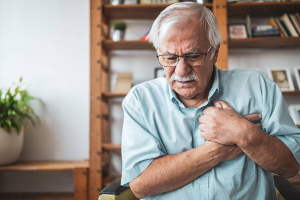 istock Senior man having chest pain 1755784023