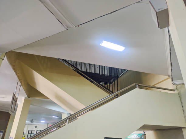 istock Low stairs to the second floor in the hospital 1755802001