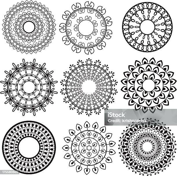 Henna Mandala Designs Stock Illustration - Download Image Now - Arabic Style, Bollywood, Cultures