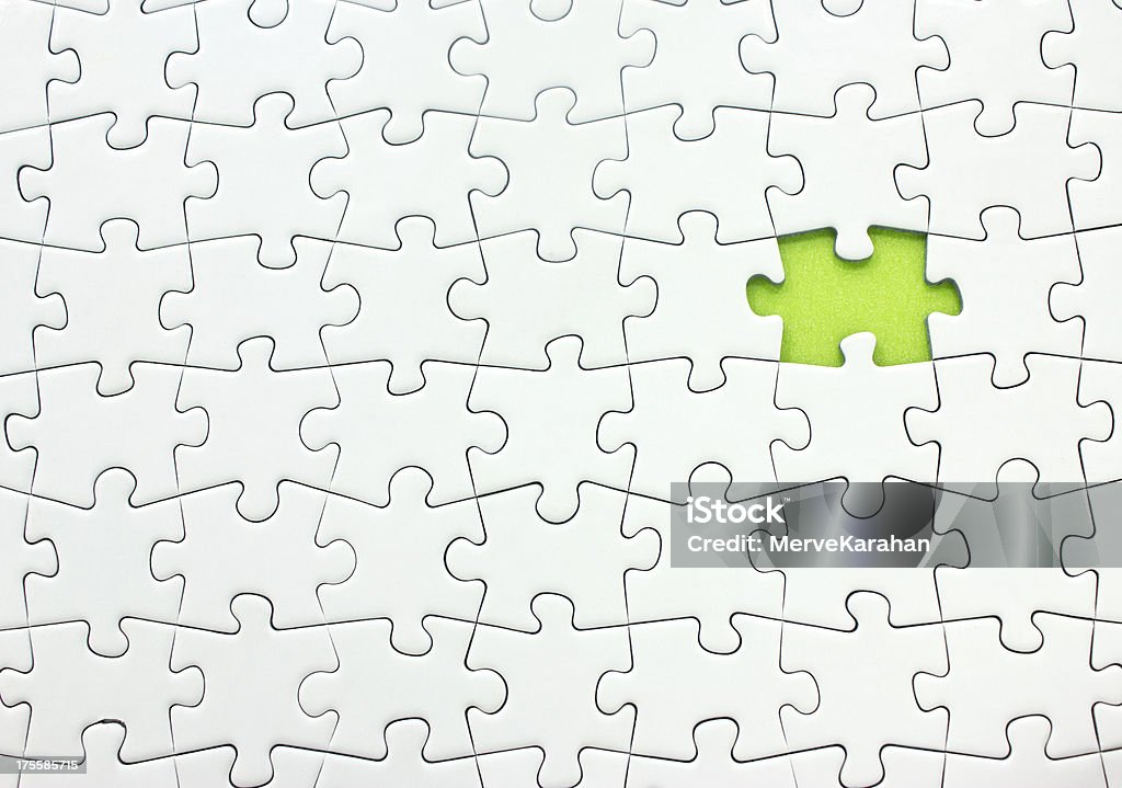 'Puzzle' - Royalty-free Cor verde Foto de stock
