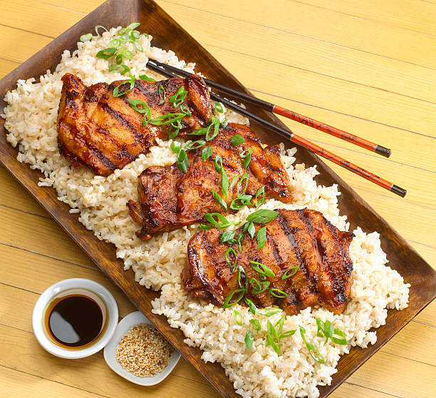 Korean-style chicken stock photo