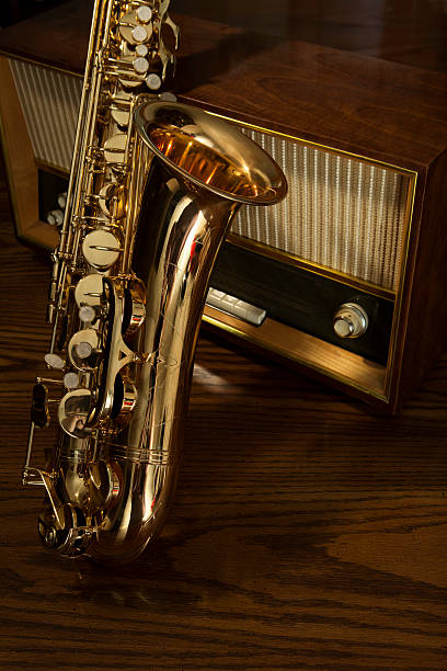 istock Jazz Saxophone and Vintage Radio 175587559