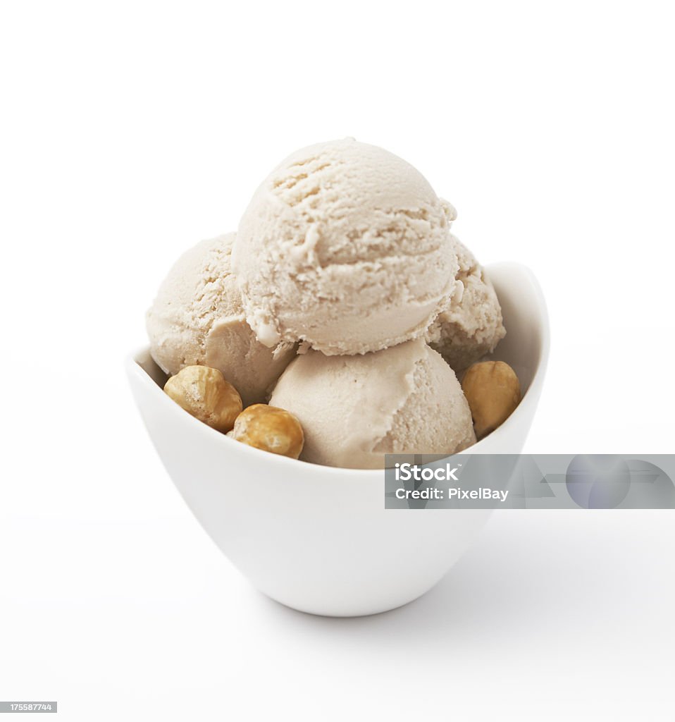 Helado de avellana - Foto de stock de Helado - Comida dulce congelada libre de derechos