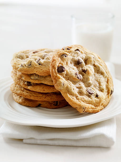 istock Chocolate Chip Cookies and Milk 175588009