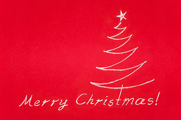 istock Christmas tree on the red paper 175588336