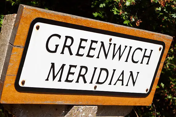 "The Prime Meridian, to give it itaas correct title, is the line that divides the hemispheres of the Western and the Eastern World at 0A degrees longitude. The line famously passes through The Royal Observatory in Greenwich Park, London and naturally through various parts of the UK, and is often marked, as seen here with this roadside sign. The line is also known as the Greenwich Meridian, or the International Meridian. The Greenwich Meridian was established in 1851."
