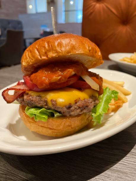 istock Wagyu Beef Burger with Spicy Chili Sauce 1755887394