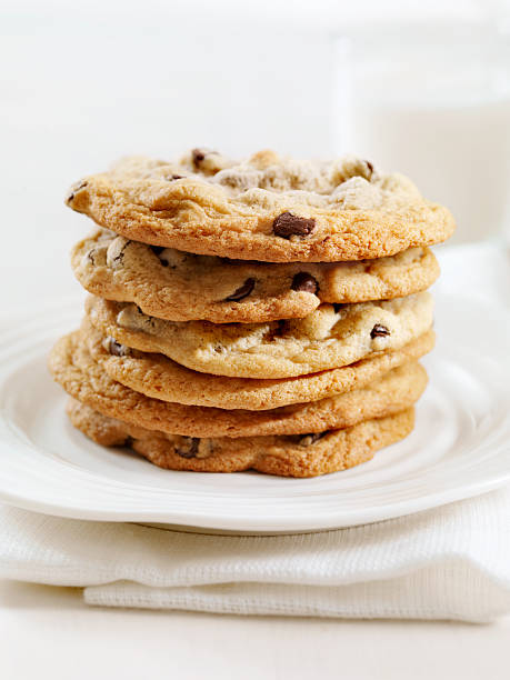 istock Chocolate Chip Cookies and Milk 175588902