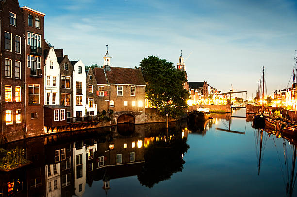 Rotterdam's Delfshaven at Night