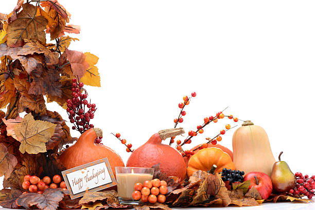 istock Autumn decoration on white with greeting card 175589505