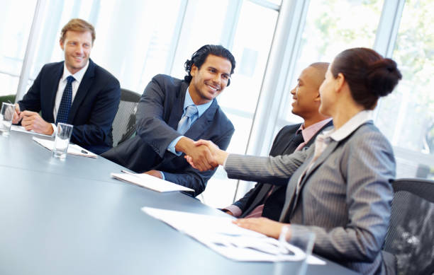 istock Pleased to be doing business with you 175590431