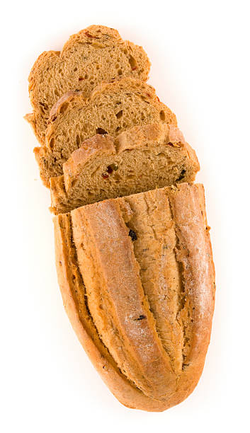 istock Mediterranean style loaf of bread on a white background 175590543