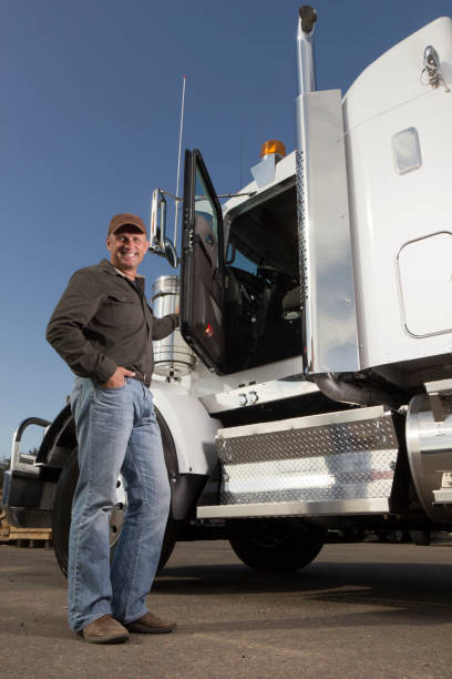 istock Trucker at a Truckstop 175590845