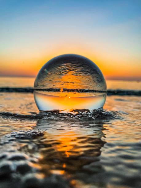 istock Lensball bathing in the golden sunrise 1755913676