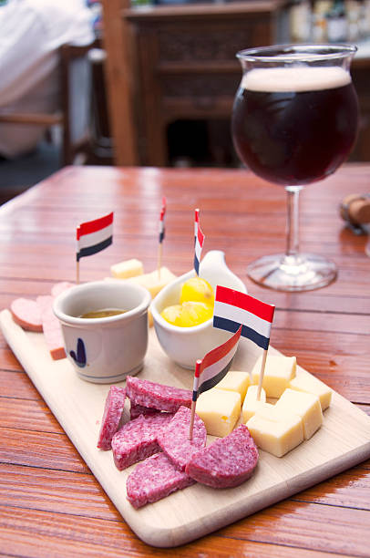 istock Plank of cheese and sausages 175591525