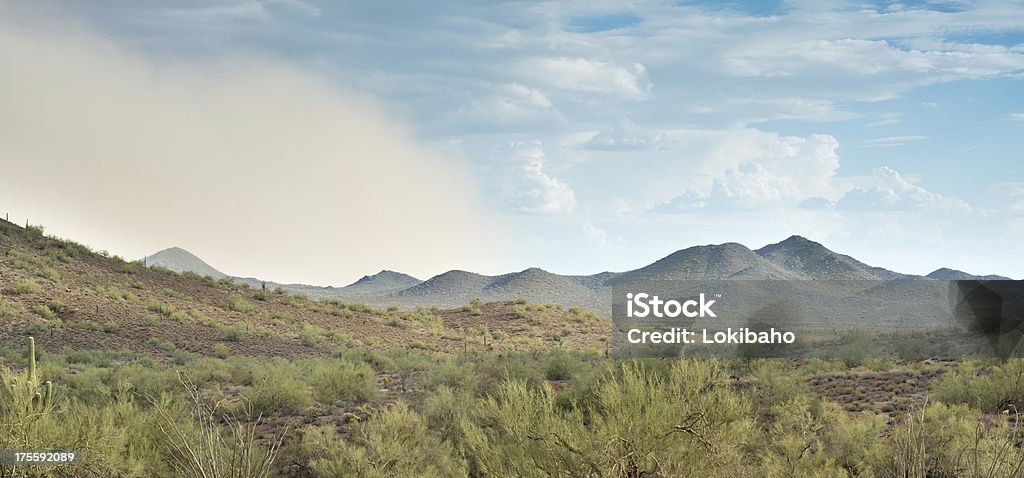 Sonora-Wüste Dust Storm - Lizenzfrei Anhöhe Stock-Foto