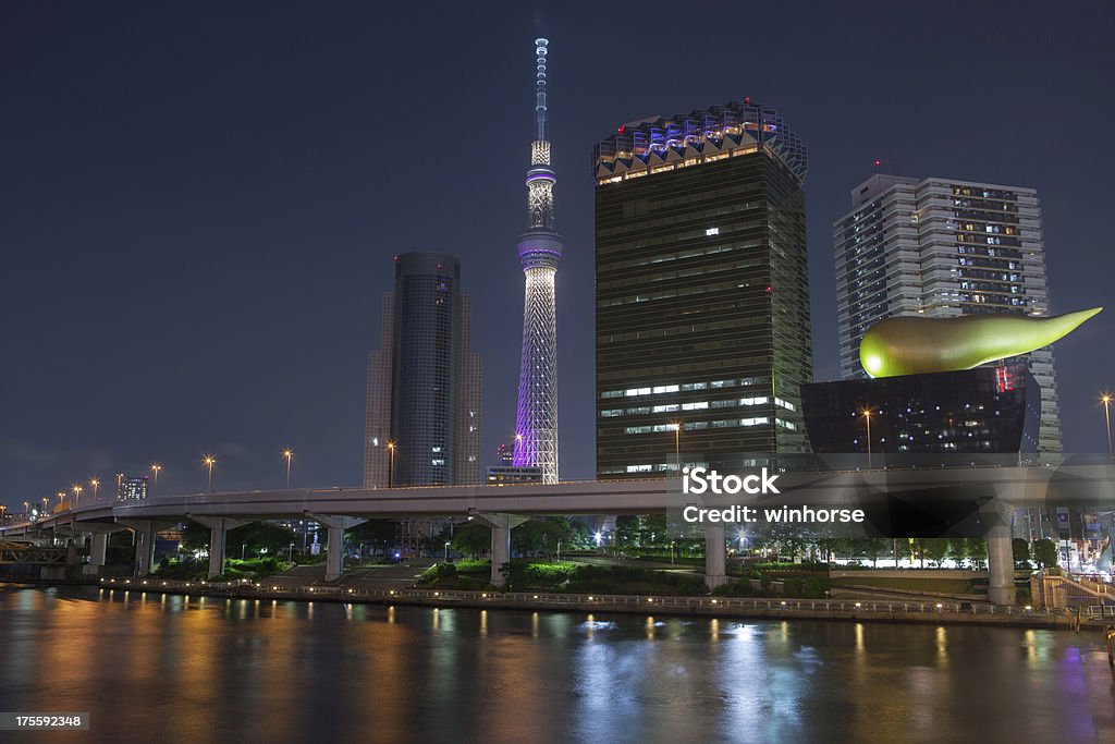 東京の夜の街並み - 東京スカイツリーのロイヤリティフリーストックフォト