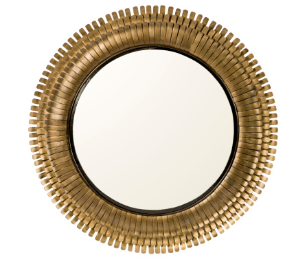 large metal circular mirror isolated on whitesimilar images: